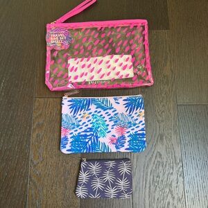 NWT Sunnylife Travel Bag Set Small Electric Bloom Set of 3